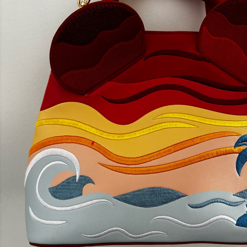 Our Universe Disney Mickey Mouse Sunset Ears Crossbody Bag Box Lunch Exclusive - Picture 3 of 14